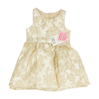 Beige Floral Dress