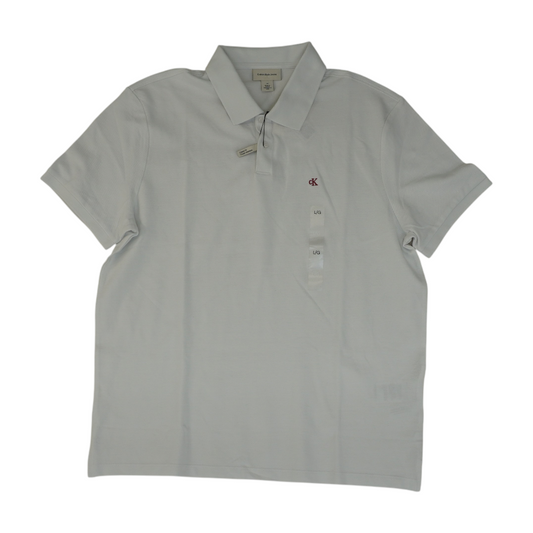 White Solid Short Sleeve Polo
