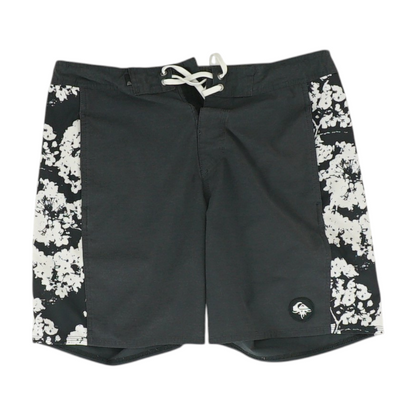 Black Color Block Swim Bottom