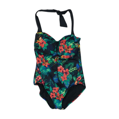Black Floral One-Piece