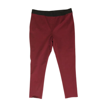 Maroon Solid Pants