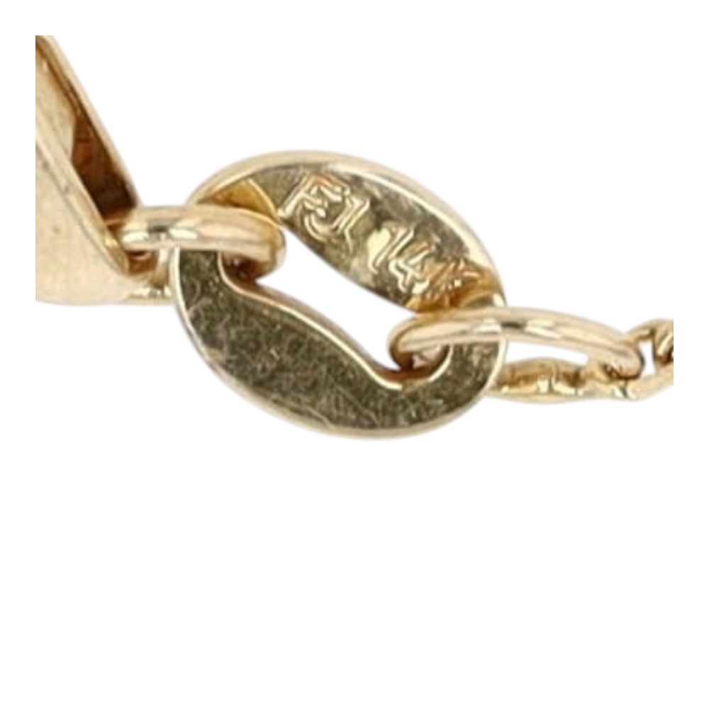 1/10 ctw 14K Yellow Gold Diamond Chain Bracelet