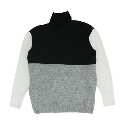 Multi Color Block Pullover Sweater