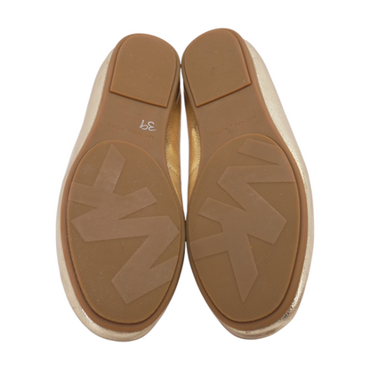 Gold Slip-On Flats
