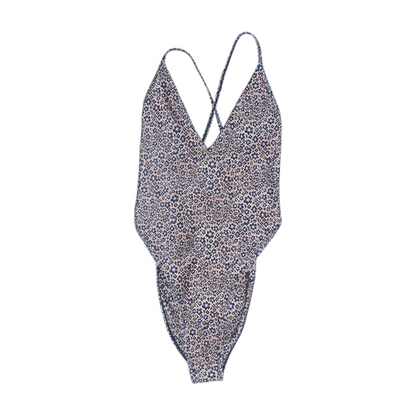 Tan Floral One-Piece