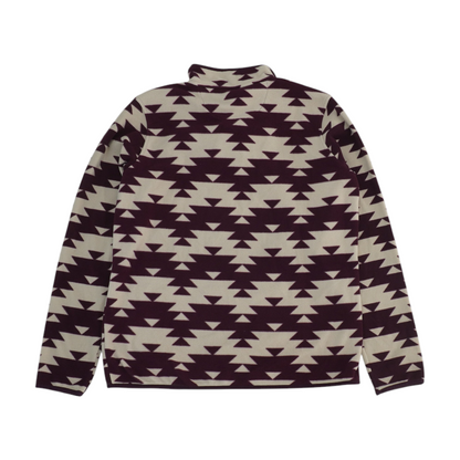 Maroon Abstract Sweatshirt Pullover