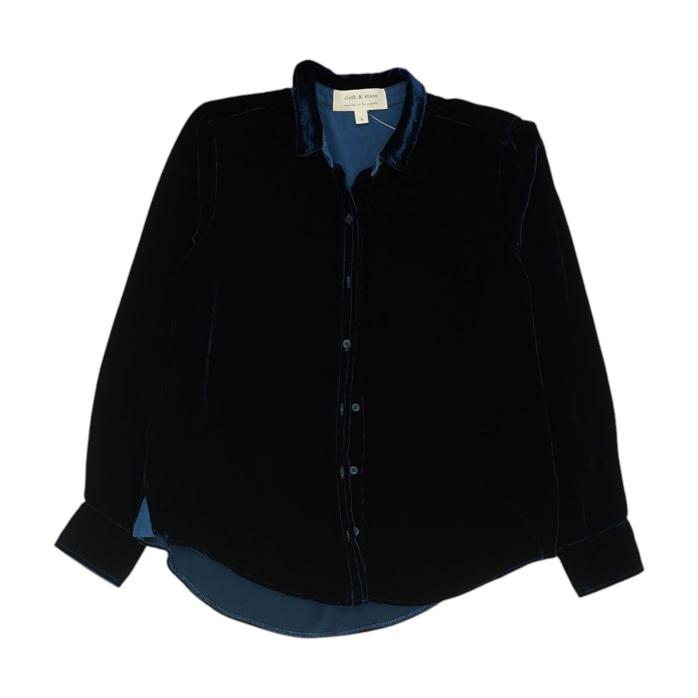 Navy Button Down