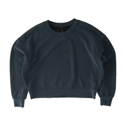 Navy Solid Sweatshirt Pullover