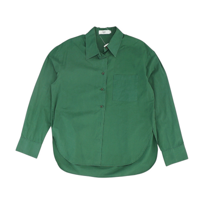Green Button Down