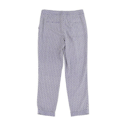 Blue Geometric Dress Pants