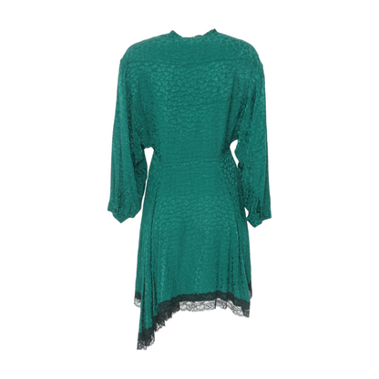 Green Animal Print Mini Dress