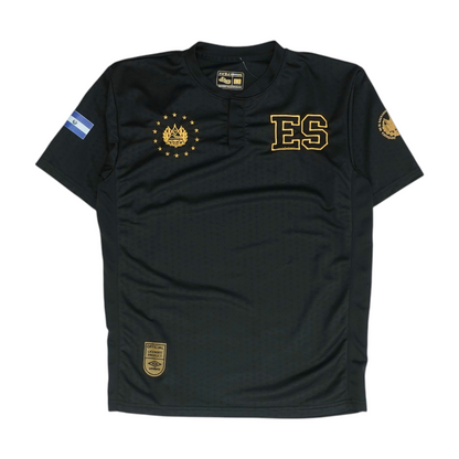 Men's Black El Salvador Short Sleeve Jersey