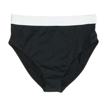 Black Color Block Swim Bottom