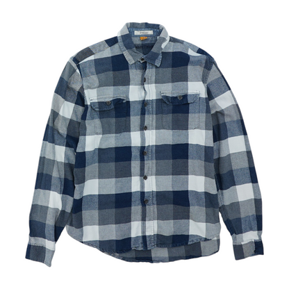 Blue Plaid Flannel Button Down