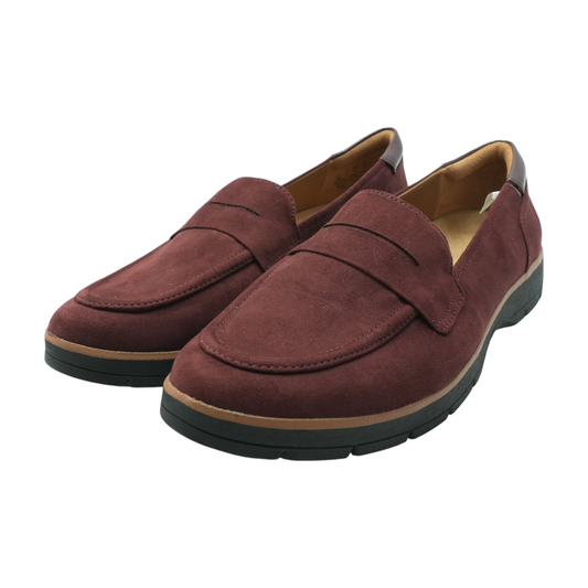 Burgundy Slip-On Flats