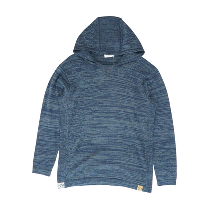 Blue Solid Pullover Sweater