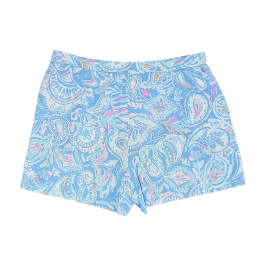 Blue Paisley Shorts