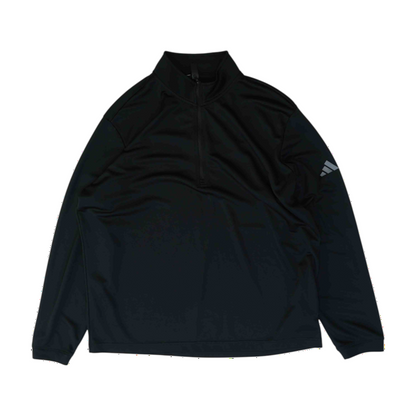 Black Solid 1/4 Zip Pullover