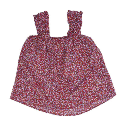 Red Floral Blouse