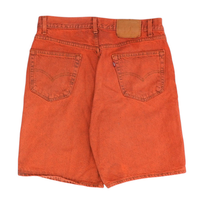 Red Denim Shorts