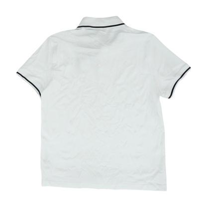 White Solid Short Sleeve Polo