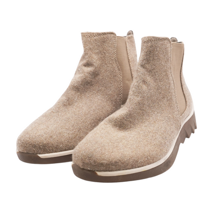 Beige Ankle Boots