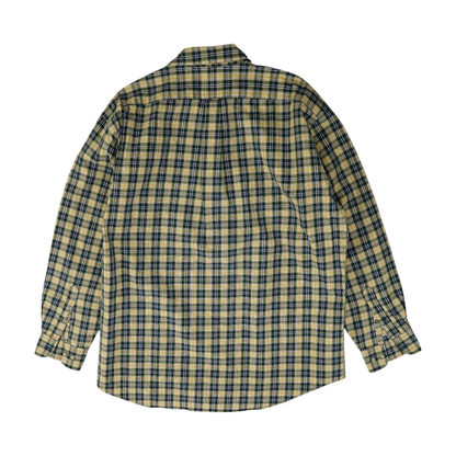 Yellow Plaid Long Sleeve Button Down