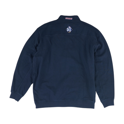 Navy Solid 1/4 Zip Pullover