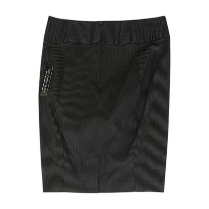Black Striped Midi Skirt