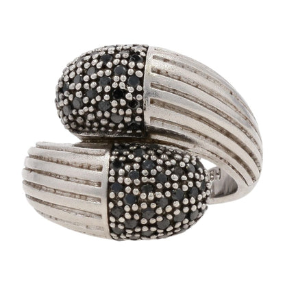 Sterling Silver Balissima Black Diamond Cocktail Ring
