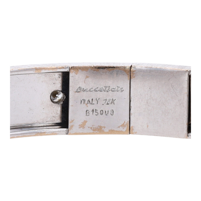 1/2 ctw 18K White Gold Diamond Bangle Bracelet