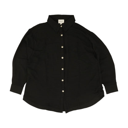 Black Plus Button Down