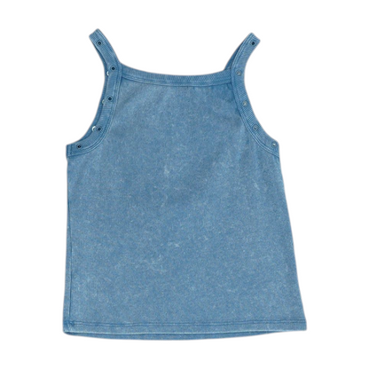 Blue Cropped Blouse