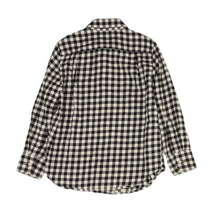 White Check Flannel Button Down