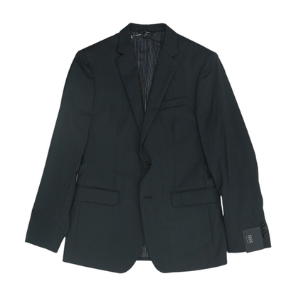 Black Solid Suit Jacket