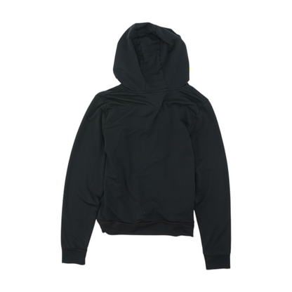 Black Solid Hoodie Pullover