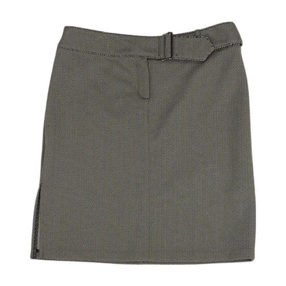 Gray Chevron Mini Skirt