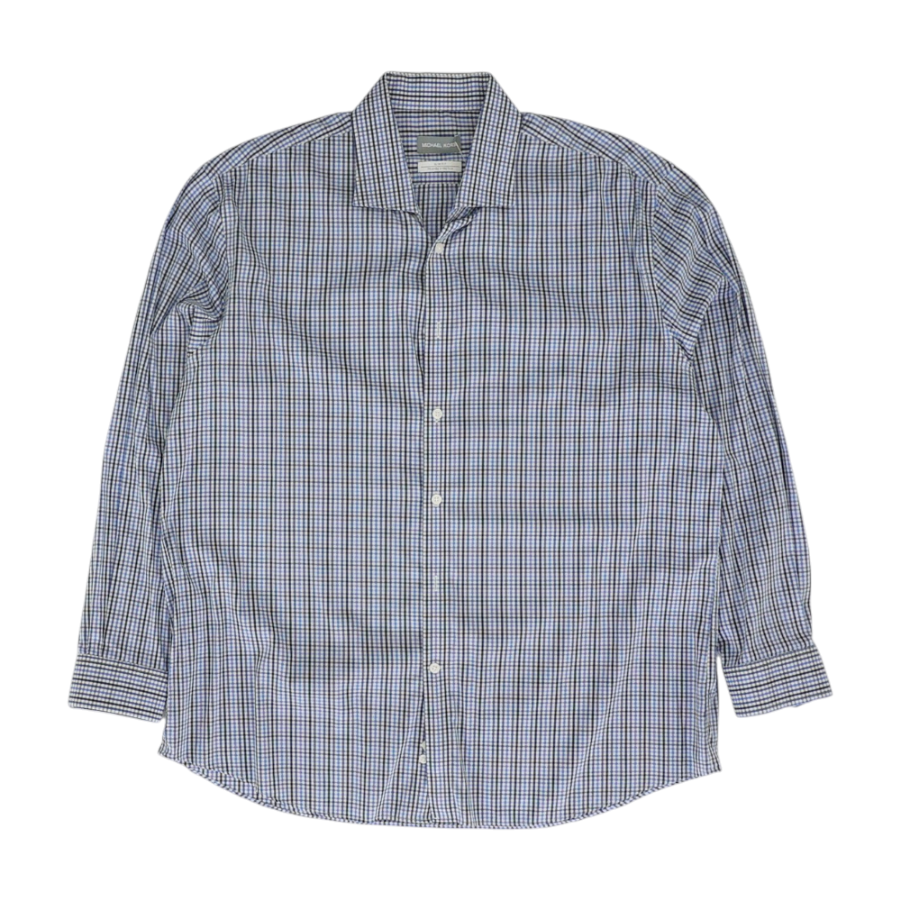 Blue Check Long Sleeve Button Down