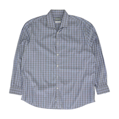 Blue Check Long Sleeve Button Down