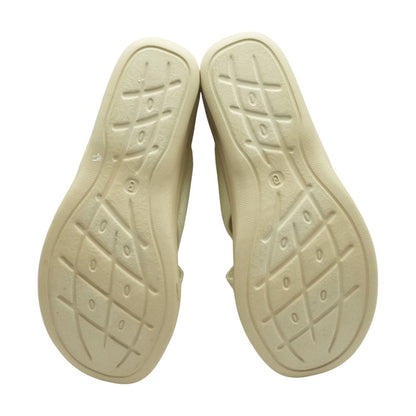 Beige Wedged Sandals
