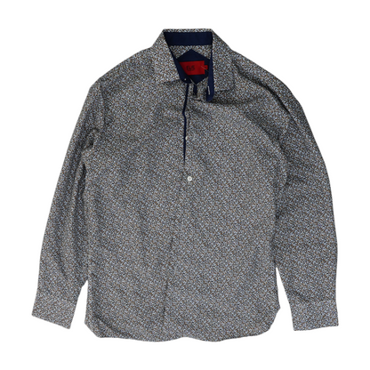 Multi Polka Dot Long Sleeve Button Down