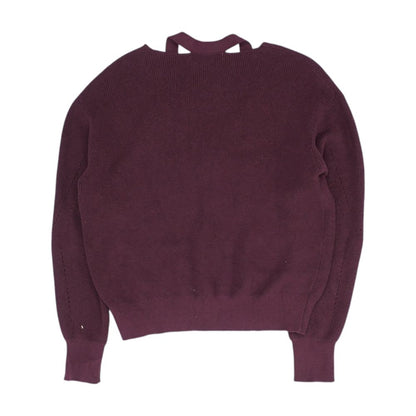 Maroon Cardigan Sweater