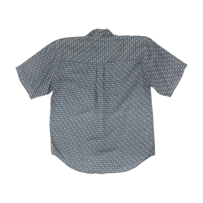 Blue Check Short Sleeve Button Down