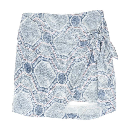 Multi Graphic Mini Skirt