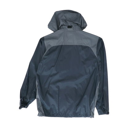 Charcoal Color Block Rain Jacket