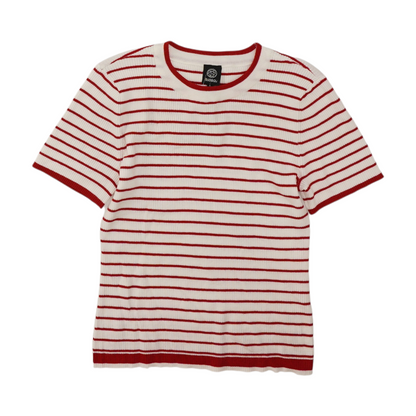 White Striped Pullover Sweater