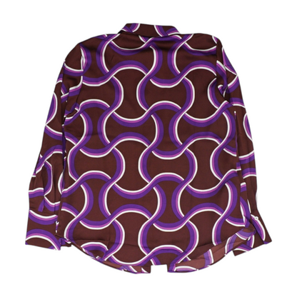 Burgundy Graphic Button Down