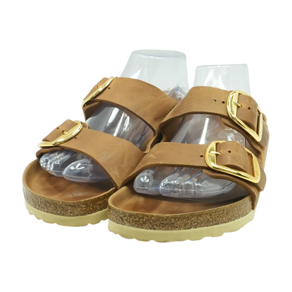 Birkenstock Brown Flat Sandals – Image 2
