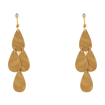 14K Yellow Gold Dangle Earrings