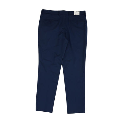 Navy Solid Dress Pants
